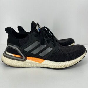 Adidas Ultraboost 20 NASA Core Black Silver Orange Running Shoes FZ0174 Womens 8